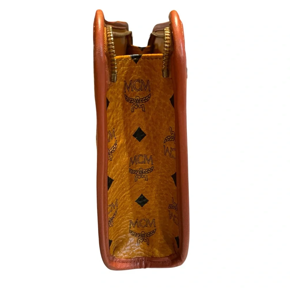 MCM‎ Monogram Visetos Leather Travel Pouch Bag